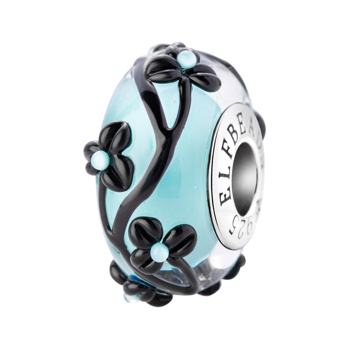 Elfbeads Spooky Lagoon Flowertwig glass Bead by The Alternative Bead. Your official Elfbeads Retailer from Germany