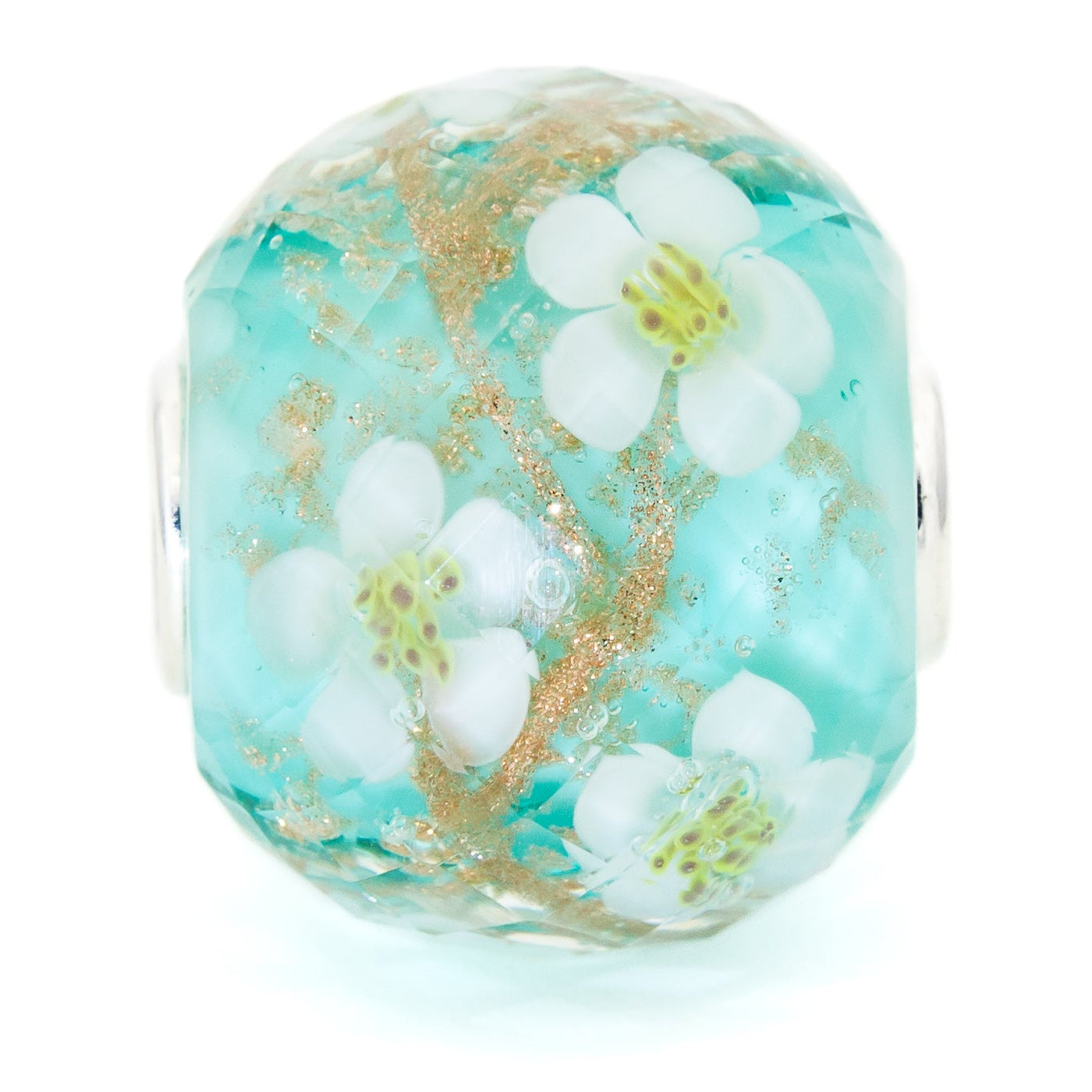 Elfbeads Spring Blossom Golddust World Fractal glass Bead by The Alternative Bead. Your official Elfbeads Retailer from Germany