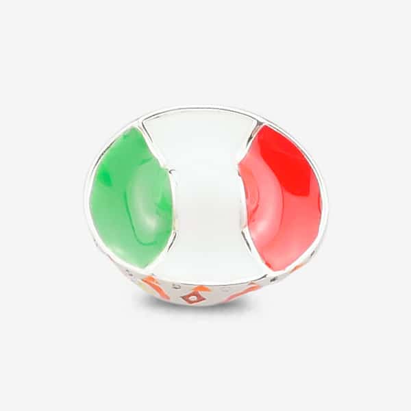Praan Mexican Sugar Calavera Silver Charm multicolor sterling-silver Bead by The Alternative Bead. Your official Praan Retailer from Germany