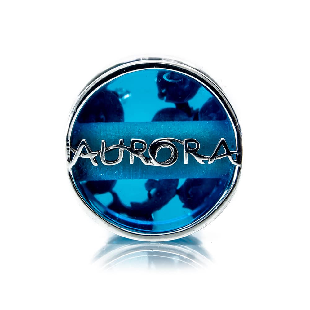 Aurora Charm Summer Serenade Pond - LE Charm silver; blue sterling-silver; glass Bead by The Alternative Bead. Your official Aurora Charm Retailer from Germany