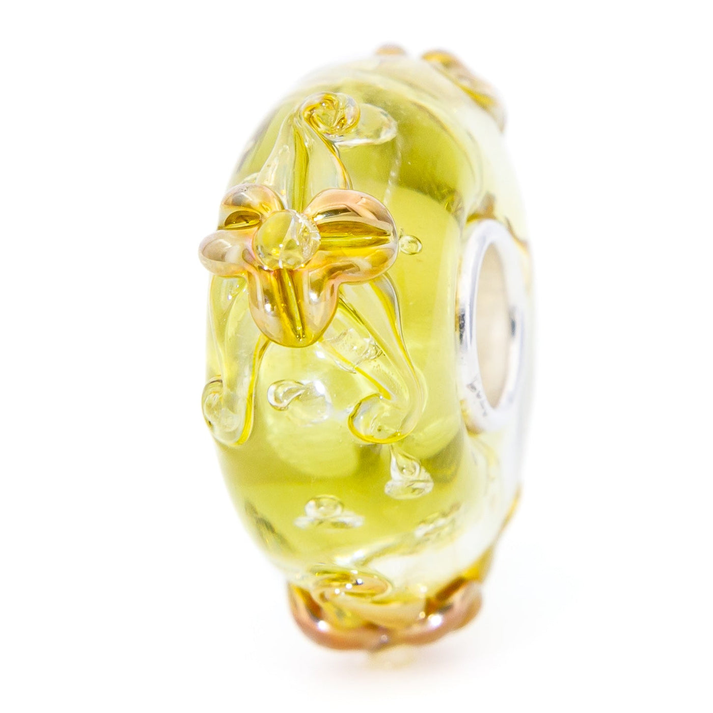 Elfbeads Sunshine Gold Lilies Monroe (G220402) glass Bead - The Alternative Bead official German Retailer. Buy 4 get 5 - free DHL Shipping for all orders above 150 ?