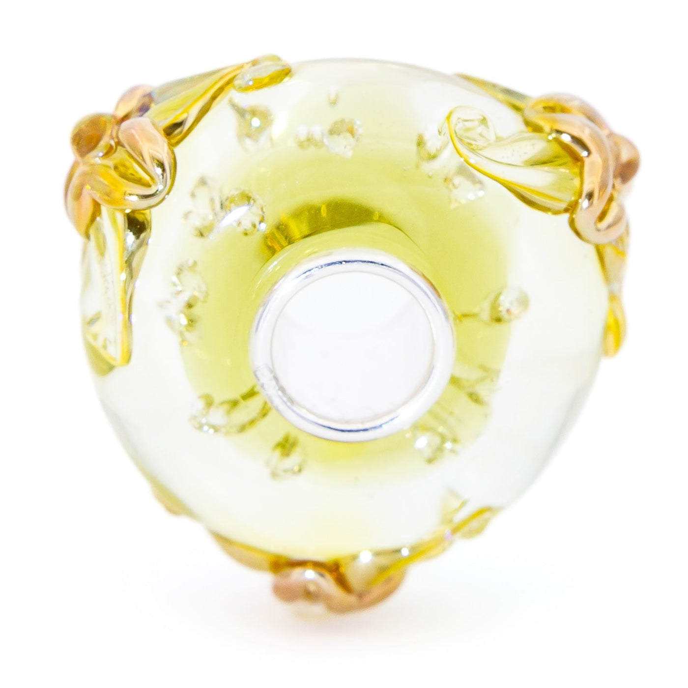 Elfbeads Sunshine Gold Lilies Monroe (G220402) glass Bead - The Alternative Bead official German Retailer. Buy 4 get 5 - free DHL Shipping for all orders above 150 ?