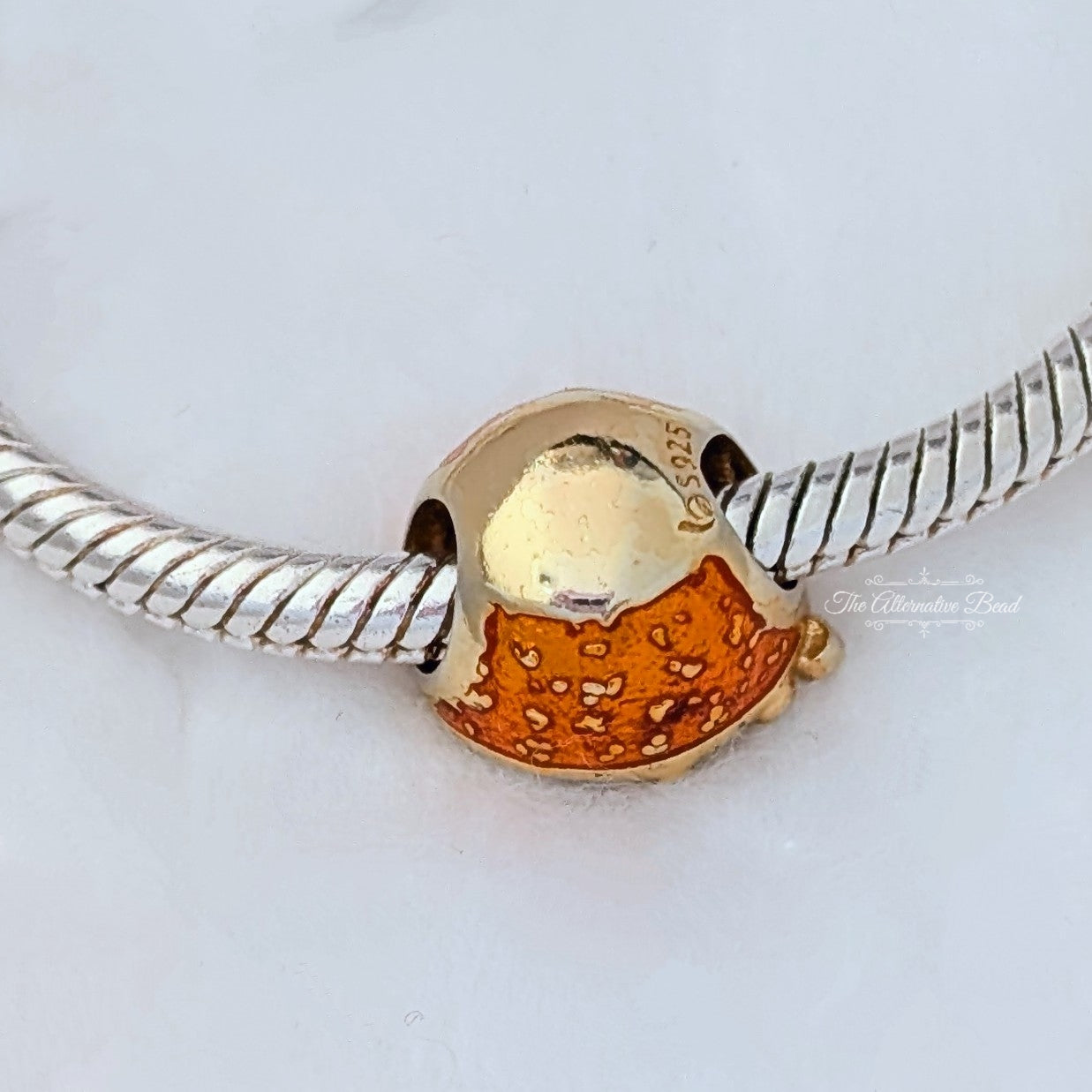 Orange & Flowers Charm
