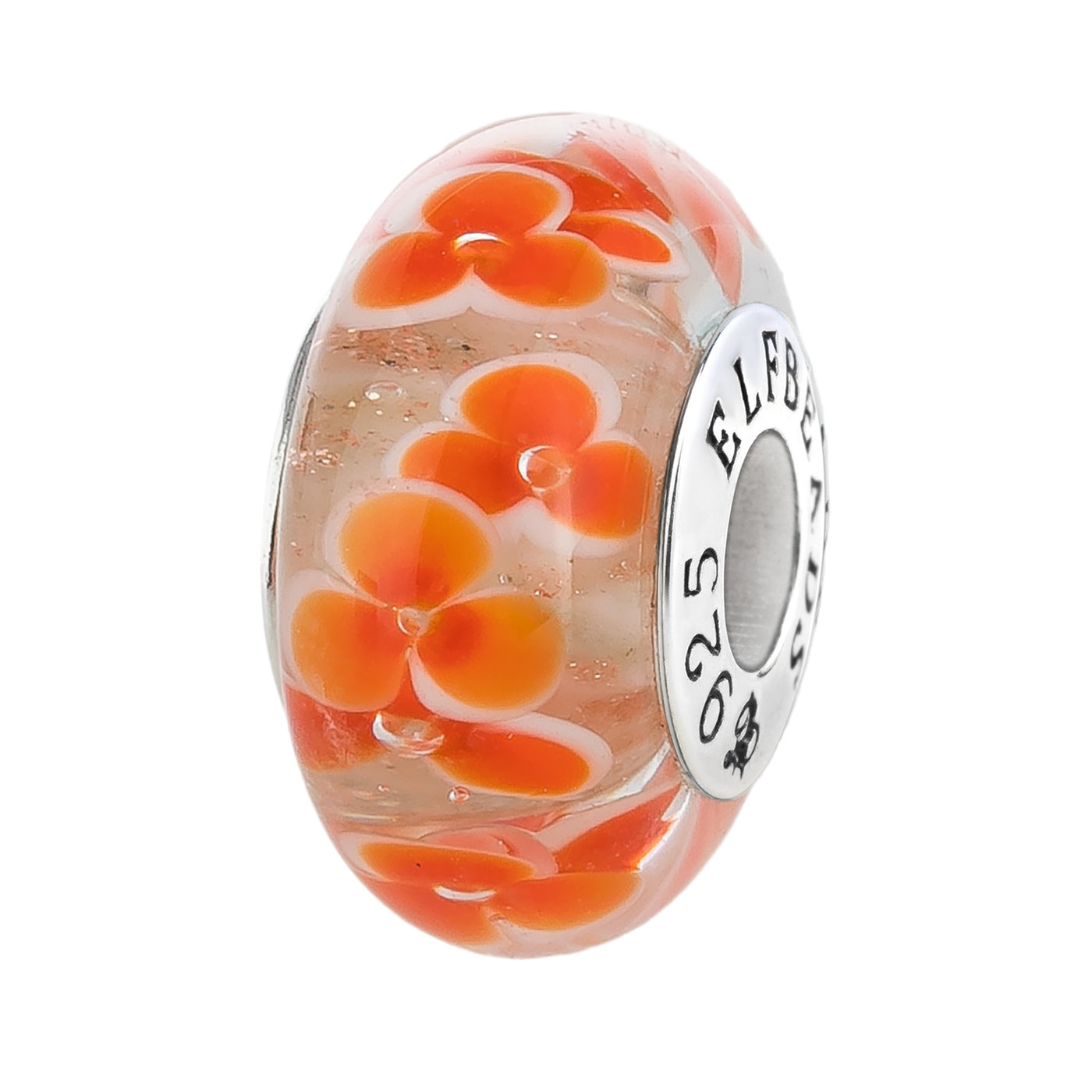 Elfbeads Tangerin Petals Snow Bead by The Alternative Bead. Your official Elfbeads Retailer from Germany