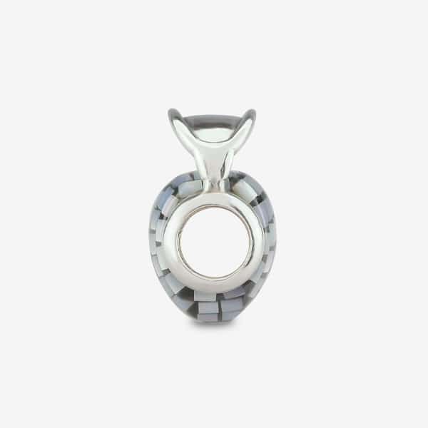 Praan Time In Music Charms silver mother-of-pearl Bead by The Alternative Bead. Your official Praan Retailer from Germany