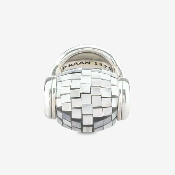 Praan Time In Music Charms silver mother-of-pearl Bead by The Alternative Bead. Your official Praan Retailer from Germany