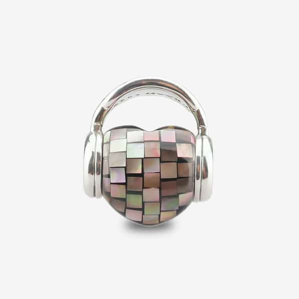 Praan Travis Time In Music Charms brown mother-of-pearl Bead by The Alternative Bead. Your official Praan Retailer from Germany