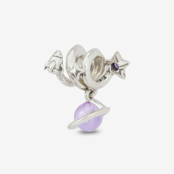 Praan Universe star charm silver and purple sterling-silver Bead by The Alternative Bead. Your official Praan Retailer from Germany