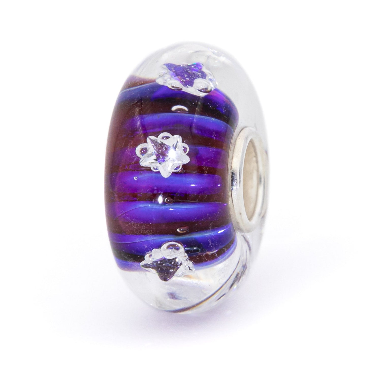 Elfbeads Violet Cosmic Stars glass Charm - The Alternative Bead official German Retailer. Buy 4 get 5 - free DHL Shipping for all orders above 150€