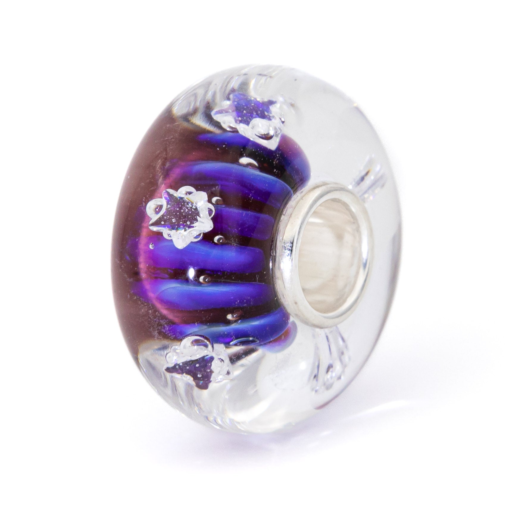 Elfbeads Violet Cosmic Stars  glass Bead by The Alternative Bead. Your official Elfbeads Retailer from Germany