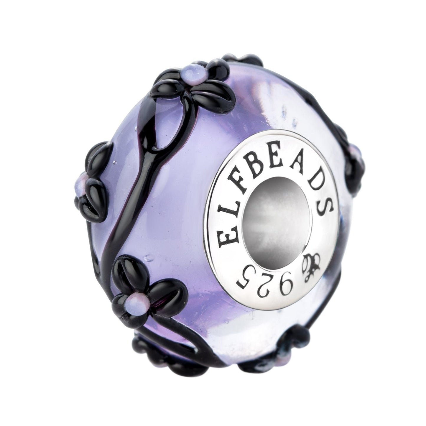 Elfbeads Violet Radiance Flowertwig glass Bead by The Alternative Bead. Your official Elfbeads Retailer from Germany