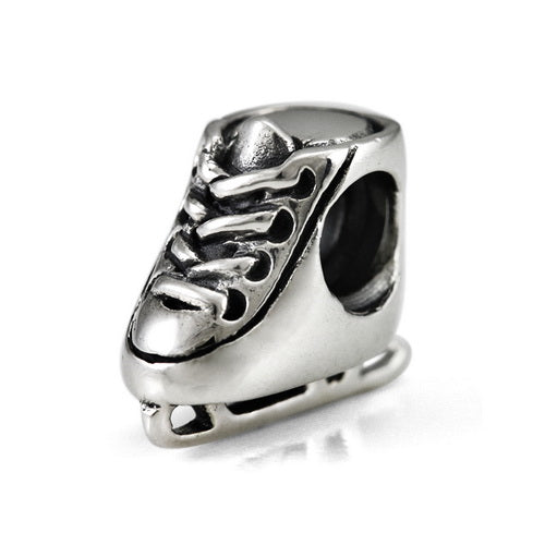 OHM Beads Ice Skate (Retired) (WHB068) sterling-silver Bead The Alternative Bead