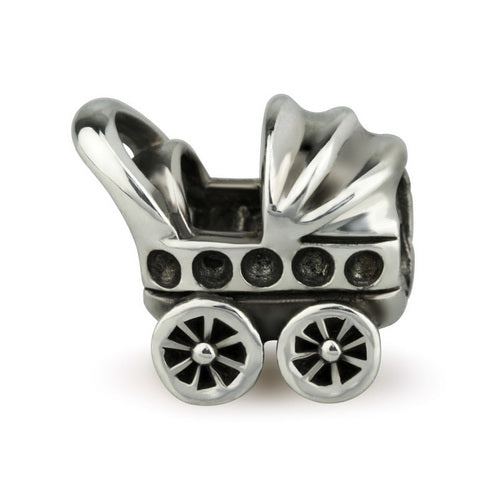 OHM Beads Baby Carriage (Retired) (WHB070) sterling-silver Bead The Alternative Bead