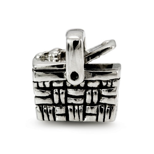 OHM Beads Picnic Basket (Retired) (WHB072) sterling-silver Bead The Alternative Bead
