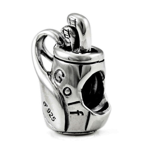 OHM Beads Golf Bag (Retired) (WHB085) sterling-silver Bead The Alternative Bead