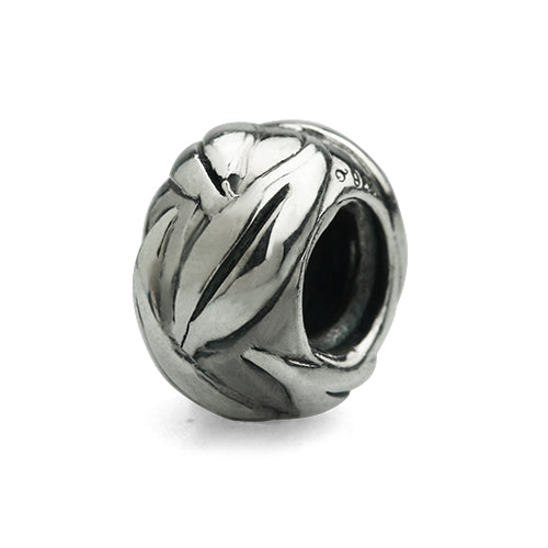 OHM Beads Eucalyptus Leaf (WHQ029) sterling-silver Bead The Alternative Bead
