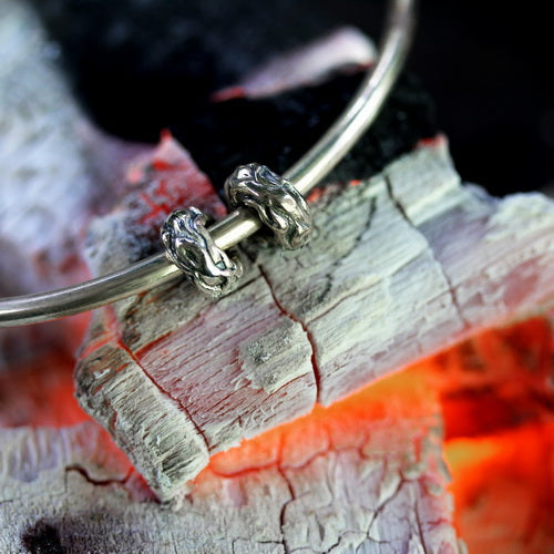 OHM Beads Fire-ish sterling-silver Bead The Alternative Bead