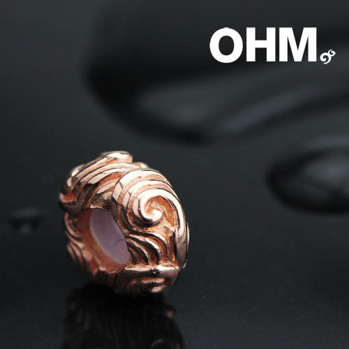 OHM Beads Water-ish (Blush) (WHC003R) sterling-silver Bead The Alternative Bead