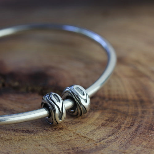 OHM Beads Wood-ish sterling-silver Bead The Alternative Bead