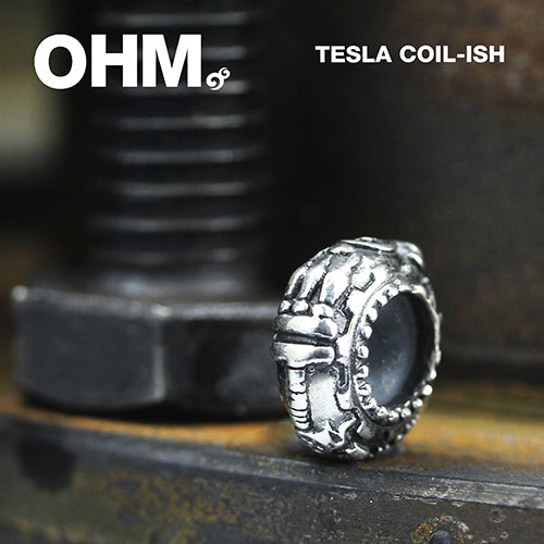 OHM Beads Tesla Coil-ish sterling-silver Bead The Alternative Bead