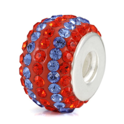 OHM Beads Team Colors (Retired) (WHD10705) sterling-silver Bead The Alternative Bead