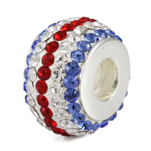 OHM Beads Team Colors (Retired) (WHD10705) sterling-silver Bead The Alternative Bead