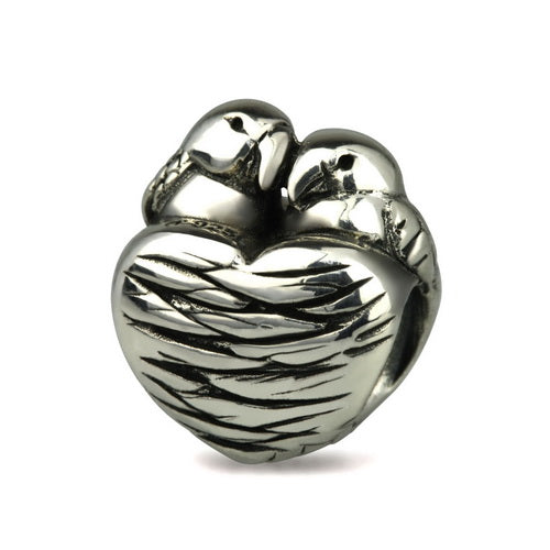 OHM Beads Love Birds (Retired) (WHF057) sterling-silver Bead The Alternative Bead