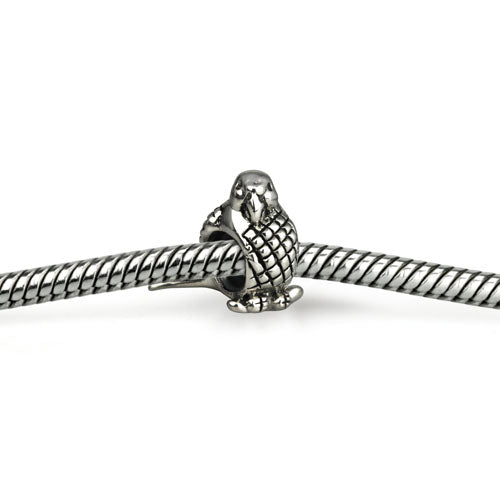OHM Beads Budgie Pet Bird (Retired) sterling-silver Bead The Alternative Bead