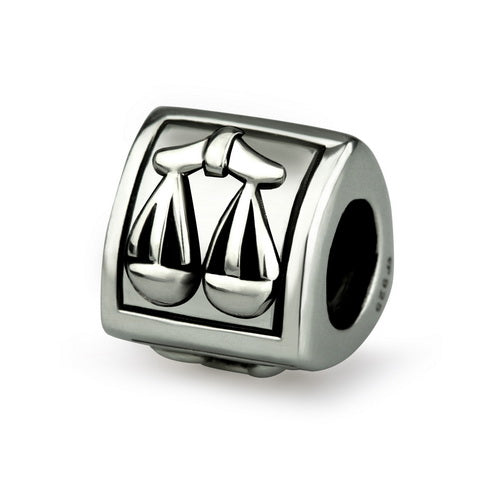 OHM Beads Libra (Retired) (AAO009) sterling-silver Bead The Alternative Bead