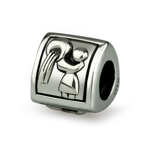 OHM Beads Aquarius (Retired) (AAO001) sterling-silver Bead The Alternative Bead