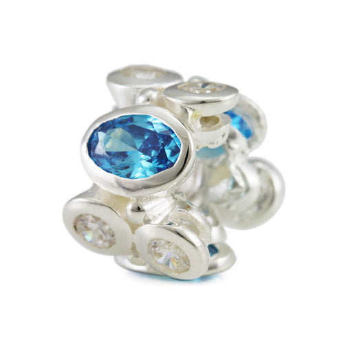 OHM Beads Blue Princess (Retired) (WHJ02712) sterling-silver Bead The Alternative Bead