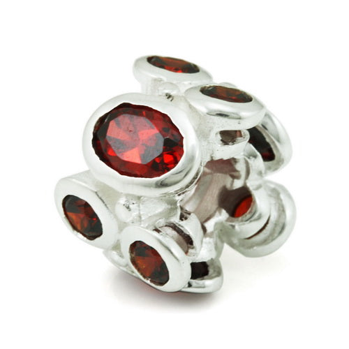 OHM Beads Jan. Shimmering (Retired) (WHJ03801) sterling-silver Bead The Alternative Bead
