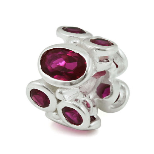OHM Beads Jul. Shimmering (Retired) sterling-silver Bead The Alternative Bead