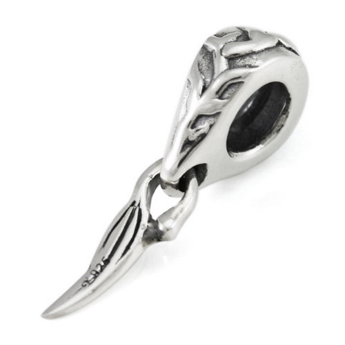 OHM Beads Eucalyptus Leaf (WHQ029) sterling-silver Bead The Alternative Bead