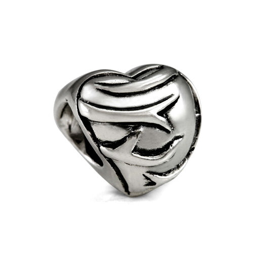 OHM Beads Heart & Thorns (Retired) (WHR017) sterling-silver Bead The Alternative Bead
