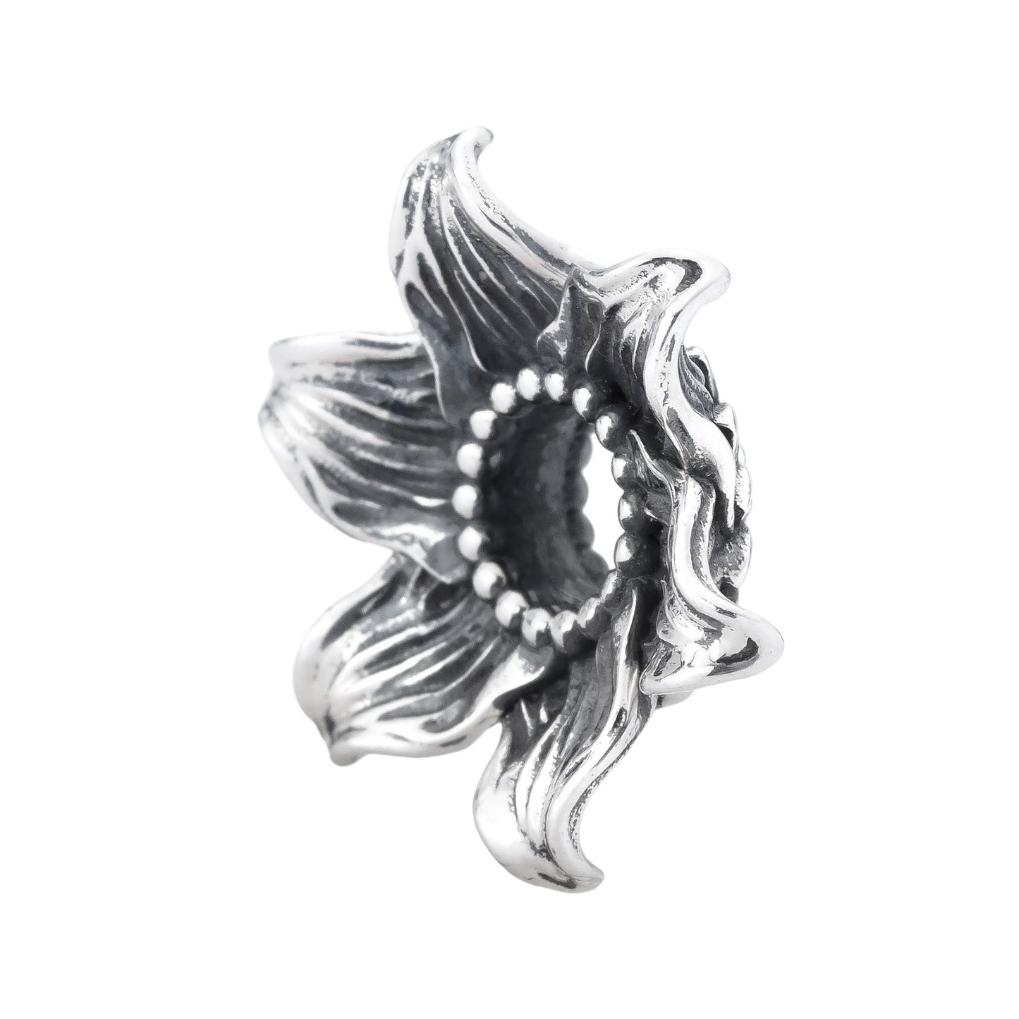Elfbeads White Lily Cap silver sterling-silver Spacer by The Alternative Bead. Your official Elfbeads Retailer from Germany
