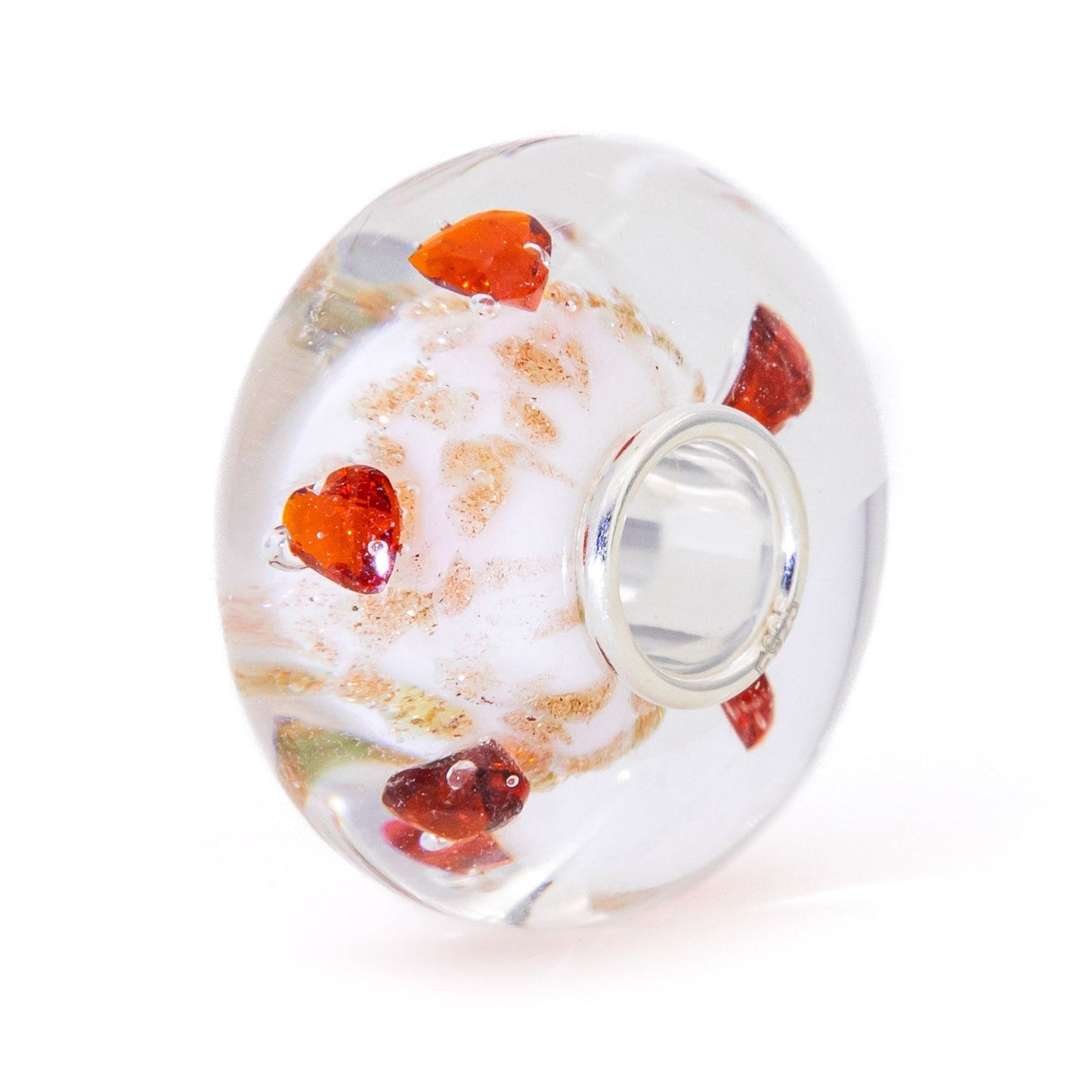 Elfbeads Winter Hearts () glass Bead - The Alternative Bead official German Retailer. Buy 4 get 5 - free DHL Shipping for all orders above 150 ?