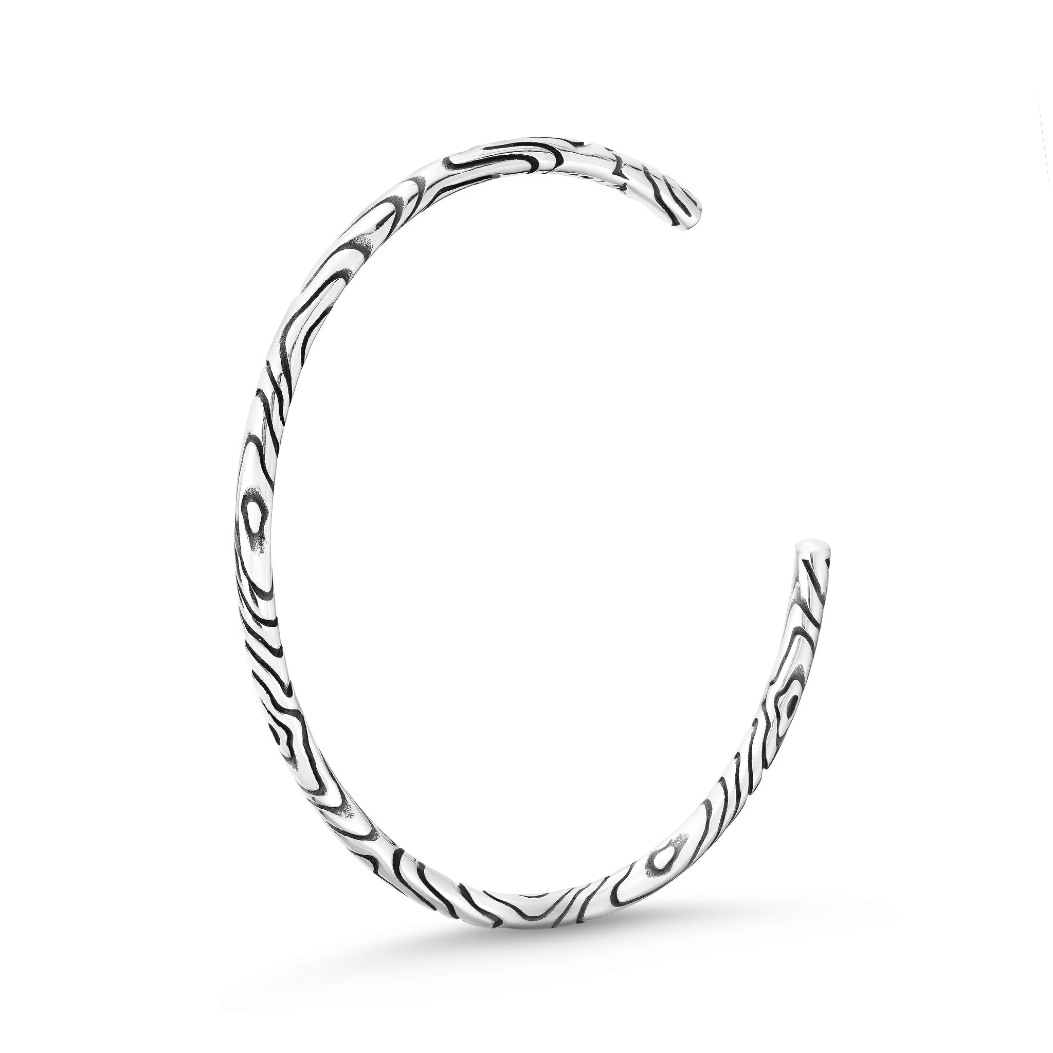 Elfbeads Wood Bangle silver sterling-silver Bangle by The Alternative Bead. Your official Elfbeads Retailer from Germany