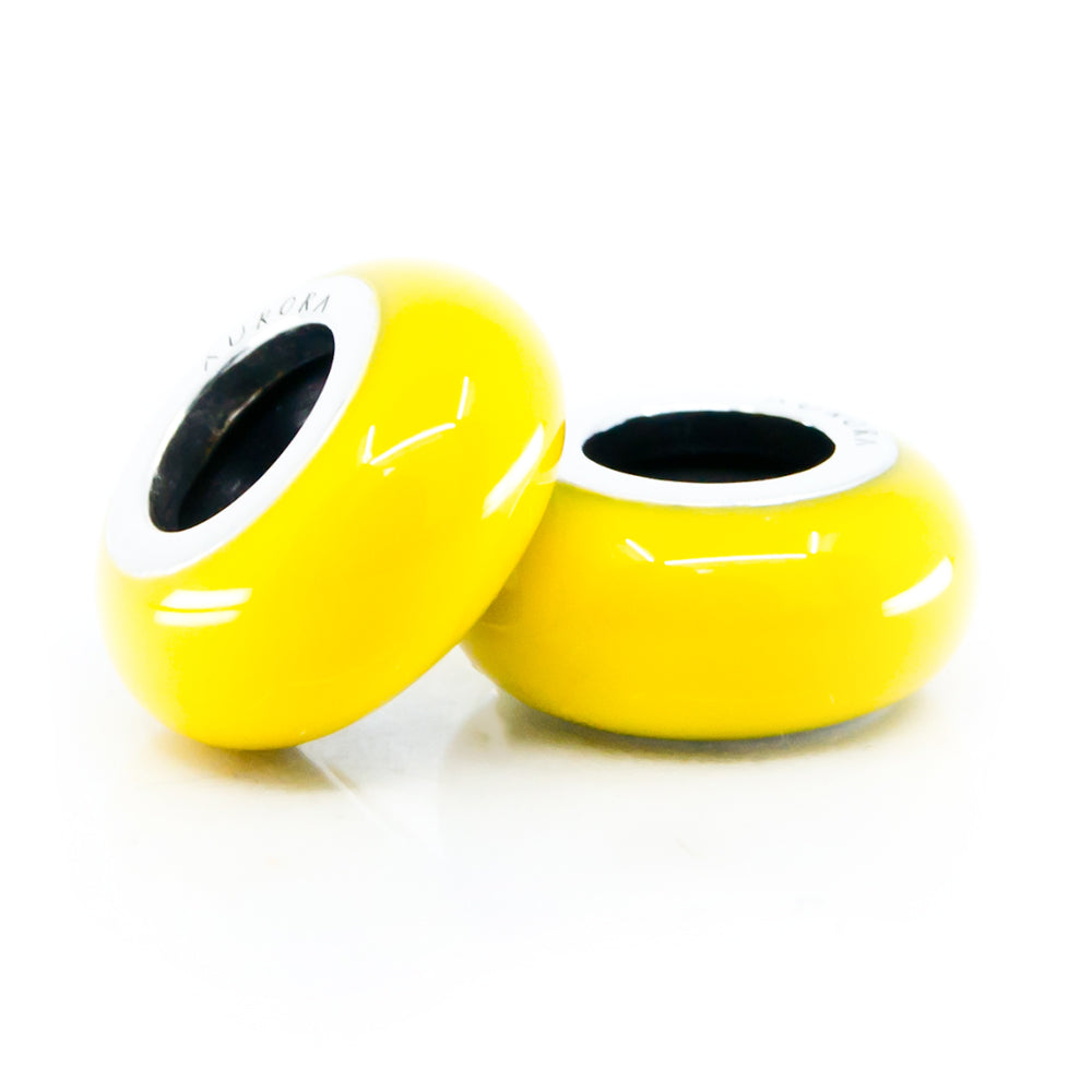 Aurora Charm Yellow Universal Enamel Stopper yellow sterling-silver; enamel Stopper by The Alternative Bead. Your official Aurora Charm Retailer from Germany