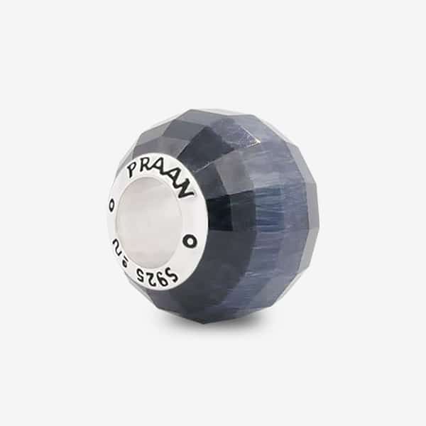 Praan Blue Tigers Eye silver sterling-silver Bead by The Alternative Bead. Your official Praan Retailer from Germany