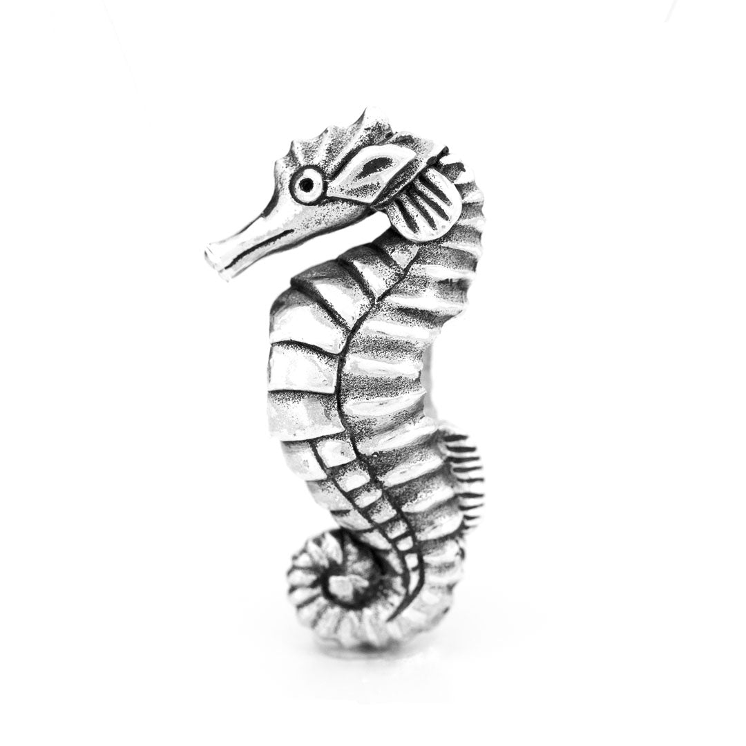Black Raven Beads Faithful Seahorse silver sterling-silver Charm by The Alternative Bead. Your official Black Raven Beads Retailer from Germany