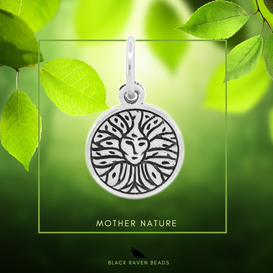 Black Raven Beads Mother Nature silver sterling-silver Dangle by The Alternative Bead. Your official Black Raven Beads Retailer from Germany