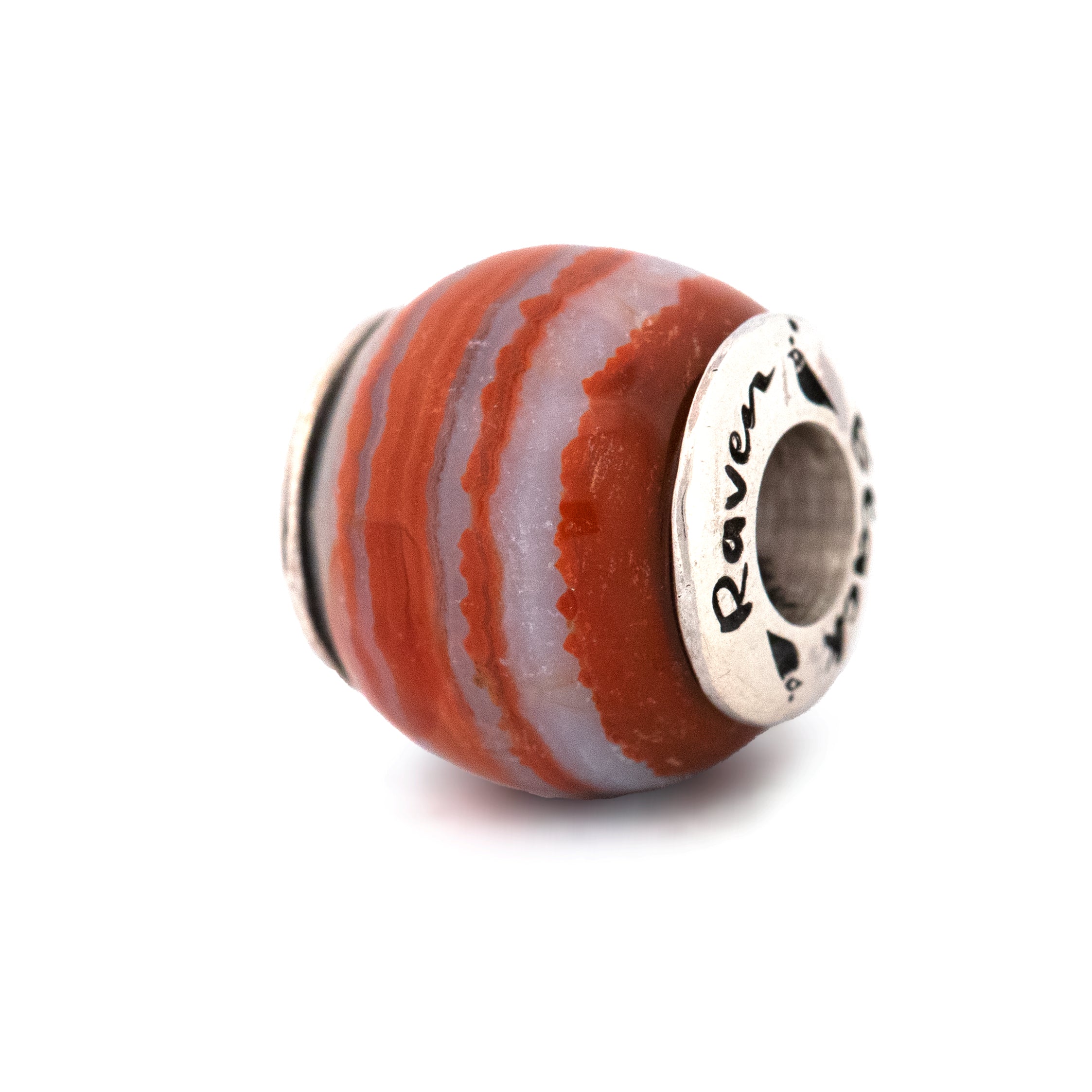 Black Raven Beads Crazy Lace Agate LE red and brown and orange natural-stone  by The Alternative Bead. Your official Black Raven Beads Retailer from Germany