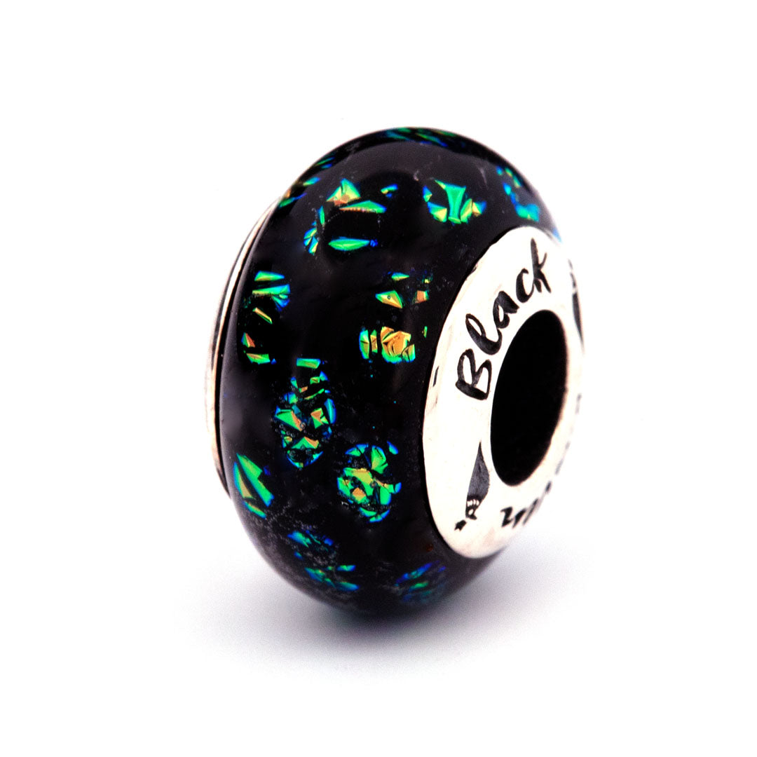 Black Raven Beads Green Dragon green and black glass Charm by The Alternative Bead. Your official Black Raven Beads Retailer from Germany