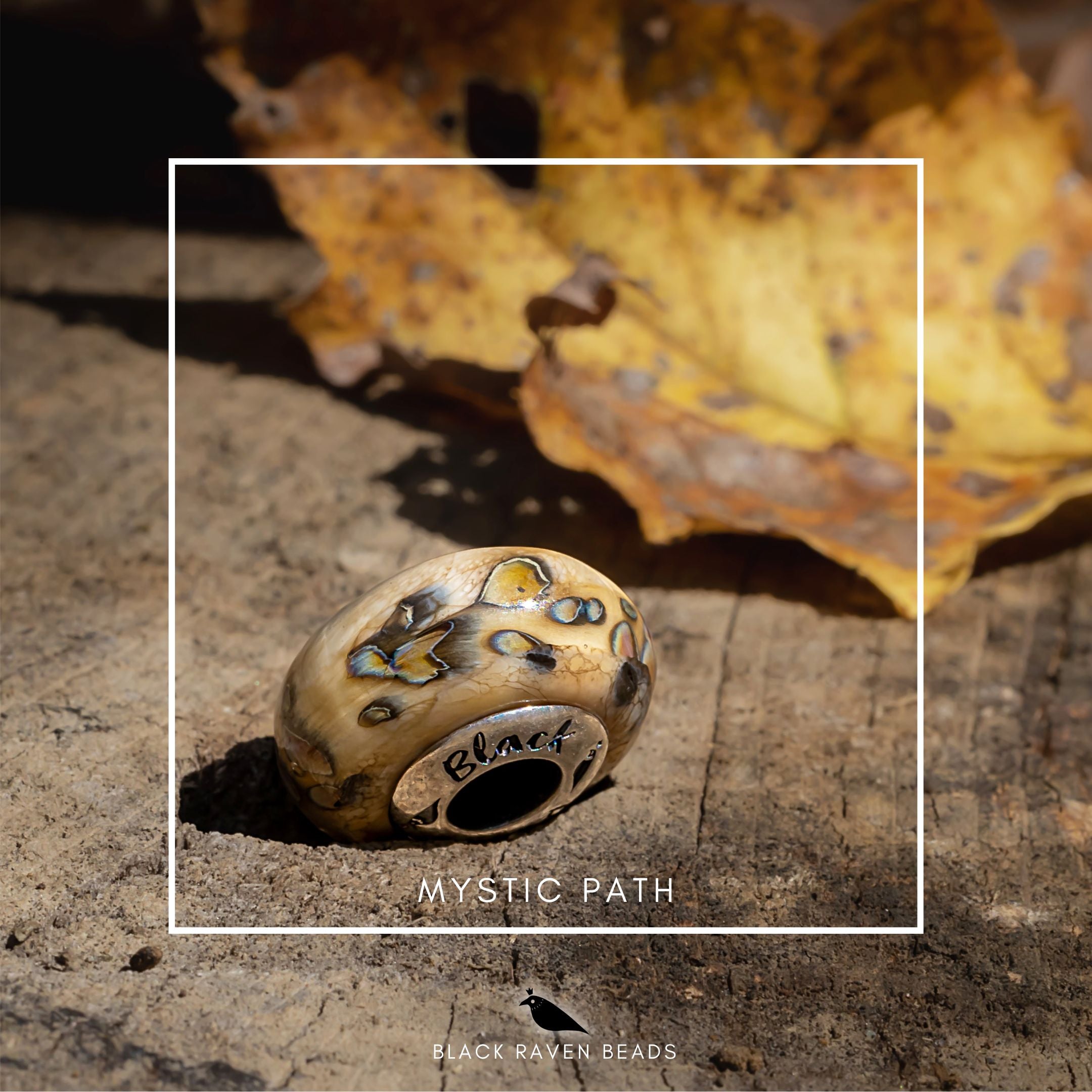 Black Raven Beads Mystic Path silver and brown glass Charm by The Alternative Bead. Your official Black Raven Beads Retailer from Germany