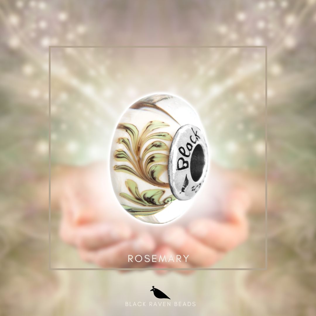 Black Raven Beads Rosemary Glass white; brown glass Bead by The Alternative Bead. Your official Black Raven Beads Retailer from Germany