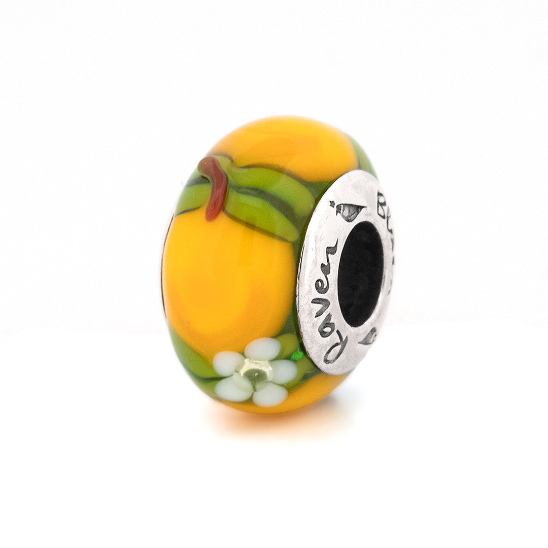 Black Raven Beads Lemon yellow glass Charm by The Alternative Bead. Your official Black Raven Beads Retailer from Germany