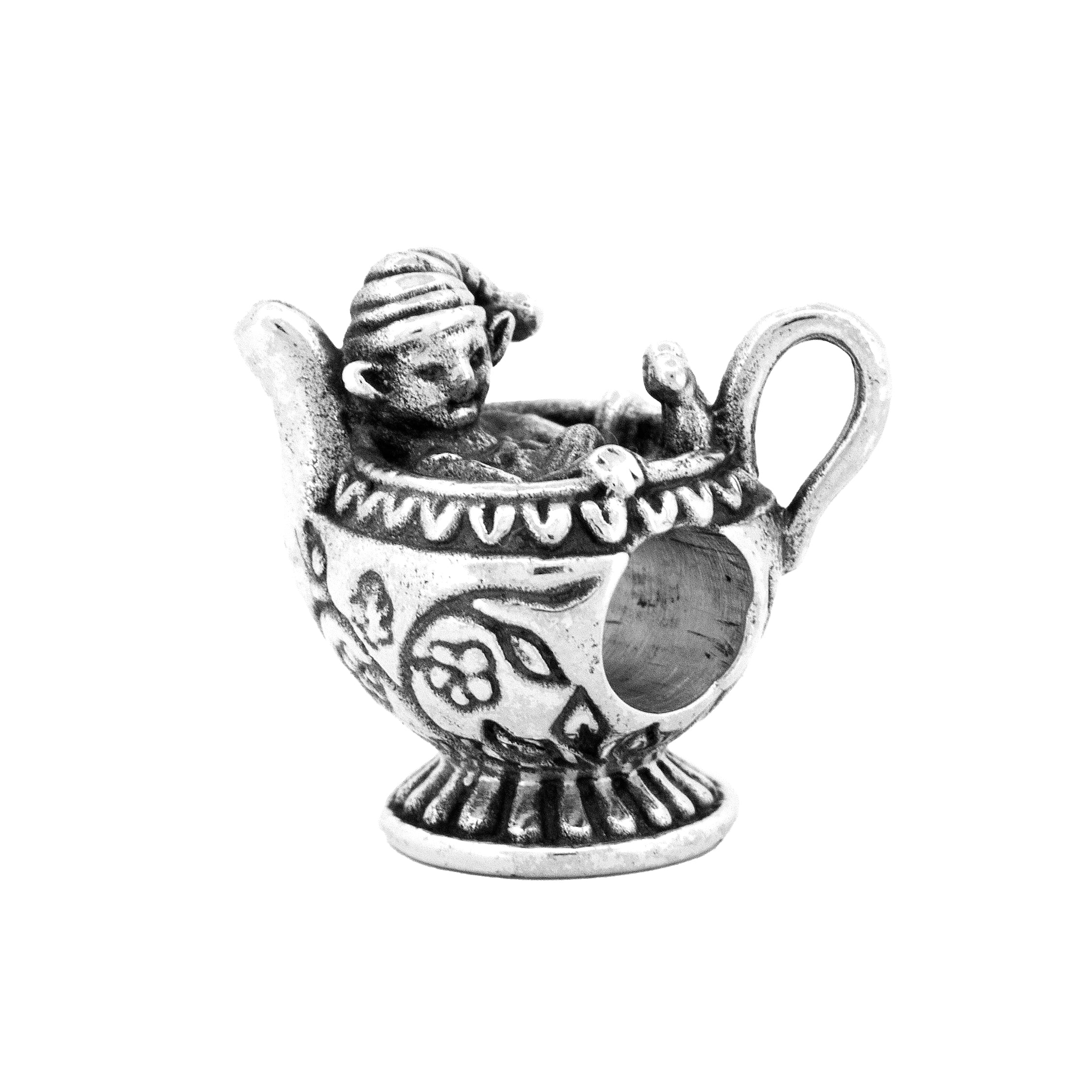 Black Raven Beads Teapot Elf silver sterling-silver Charm by The Alternative Bead. Your official Black Raven Beads Retailer from Germany