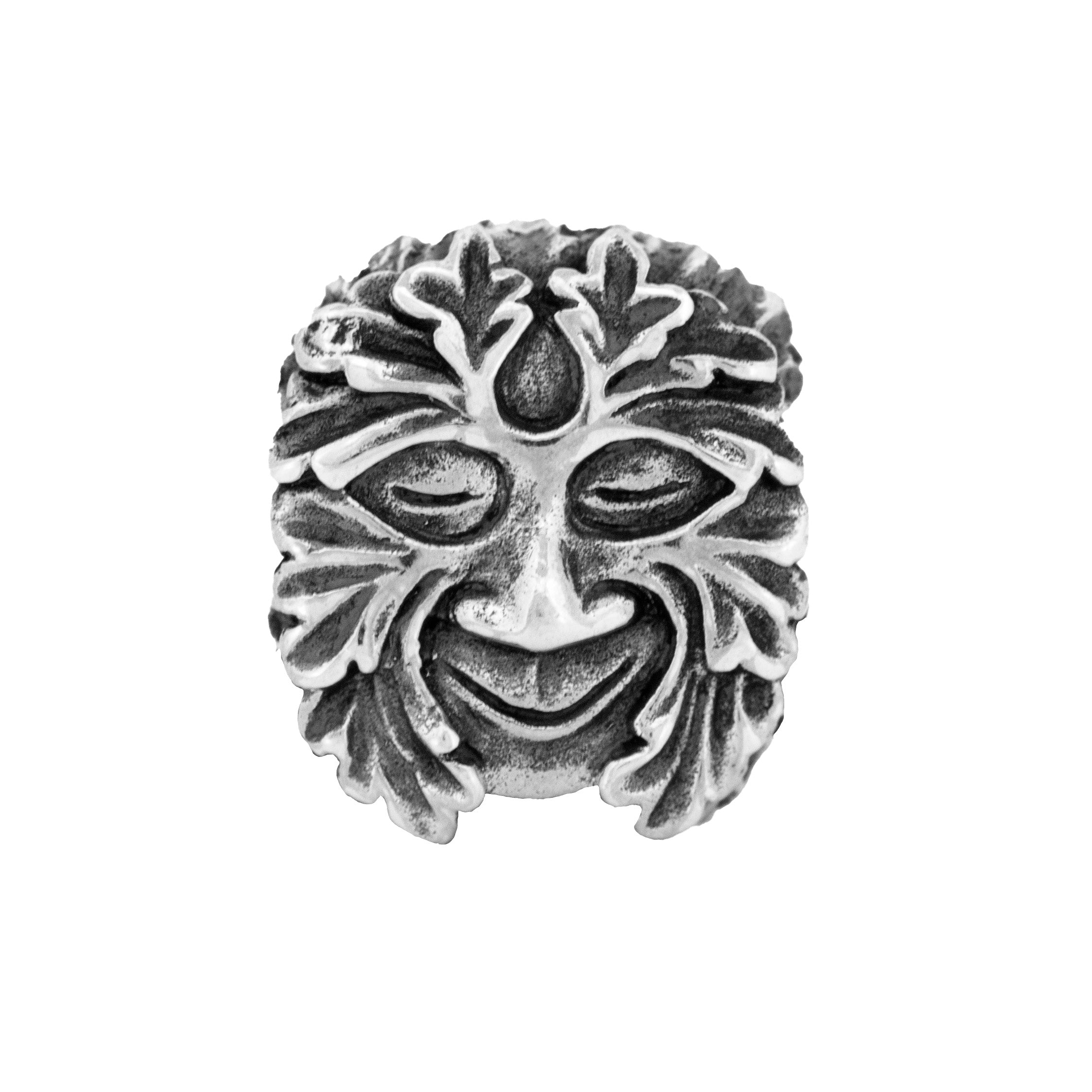 Black Raven Beads Green Man silver sterling-silver Charm by The Alternative Bead. Your official Black Raven Beads Retailer from Germany
