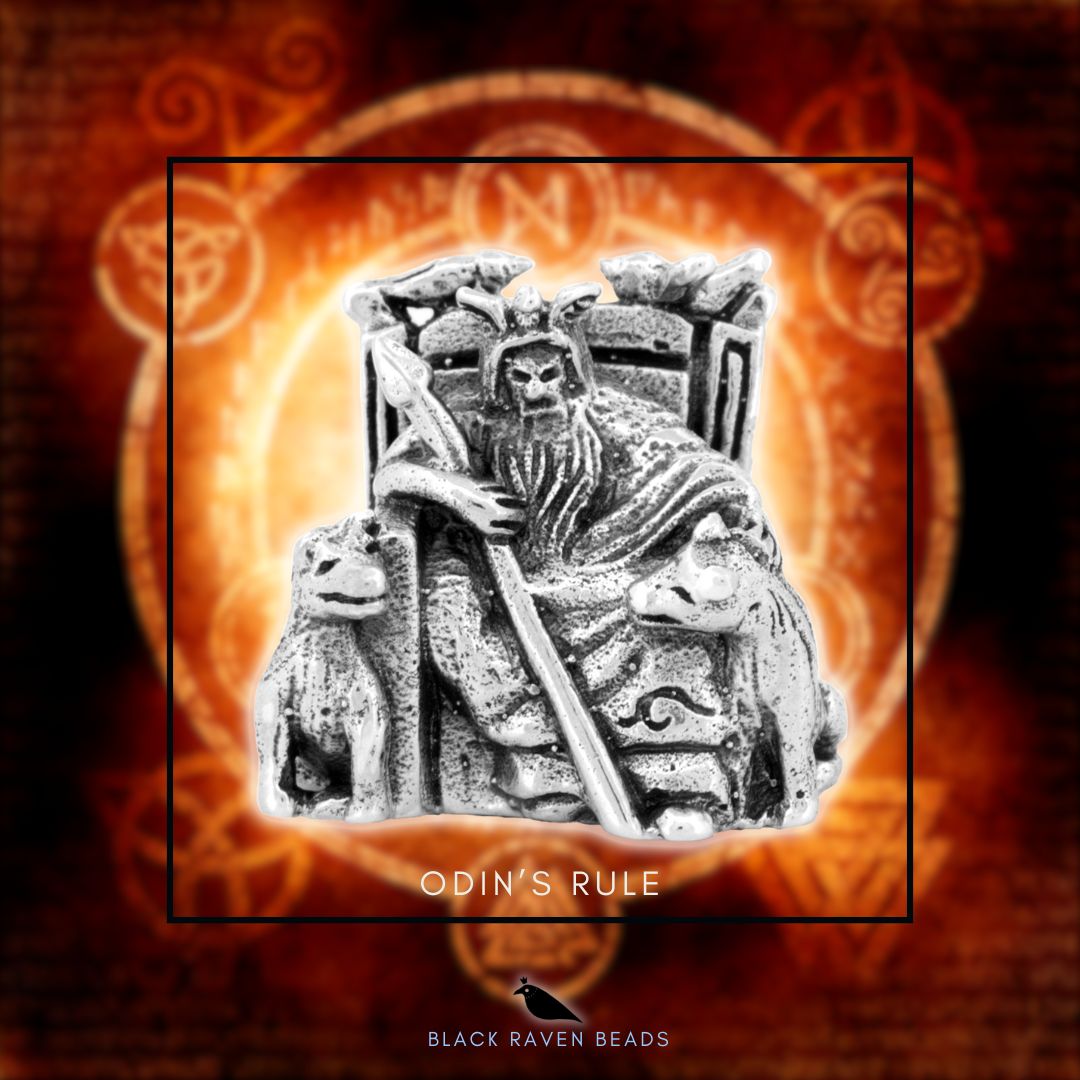Black Raven Beads Odin's rule silver sterling-silver Charm by The Alternative Bead. Your official Black Raven Beads Retailer from Germany
